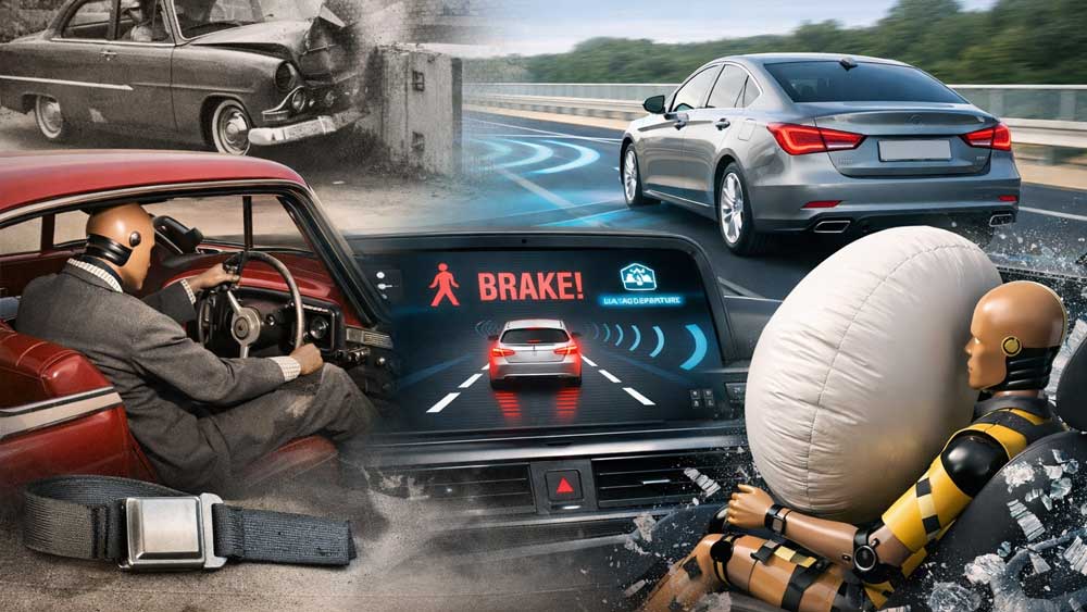 Cómo ha evolucionado la seguridad en los autos desde los años 50 hasta hoy